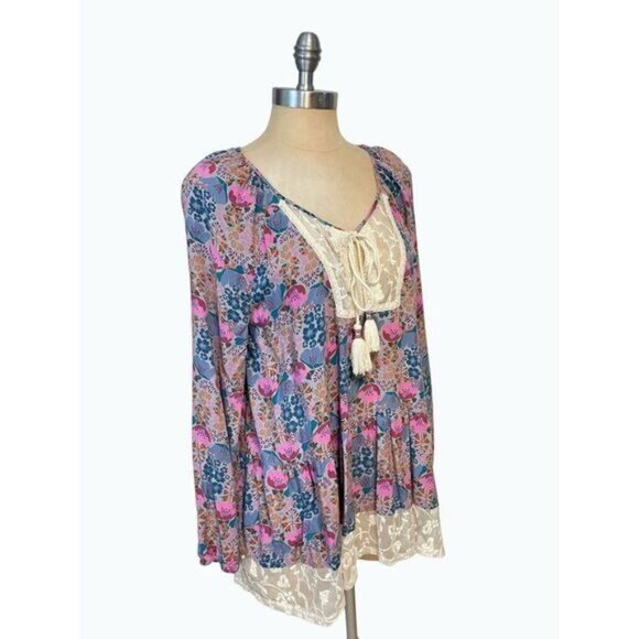 Matilda Jane Bohemian Lace Tunic Top Large Sew Perfect - Picture 3 of 6